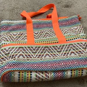 Tribal print cooler bag